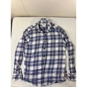 American Eagle Seriously‎ Soft Mens Medium Plaid Button Down Long Sleeve Shirt